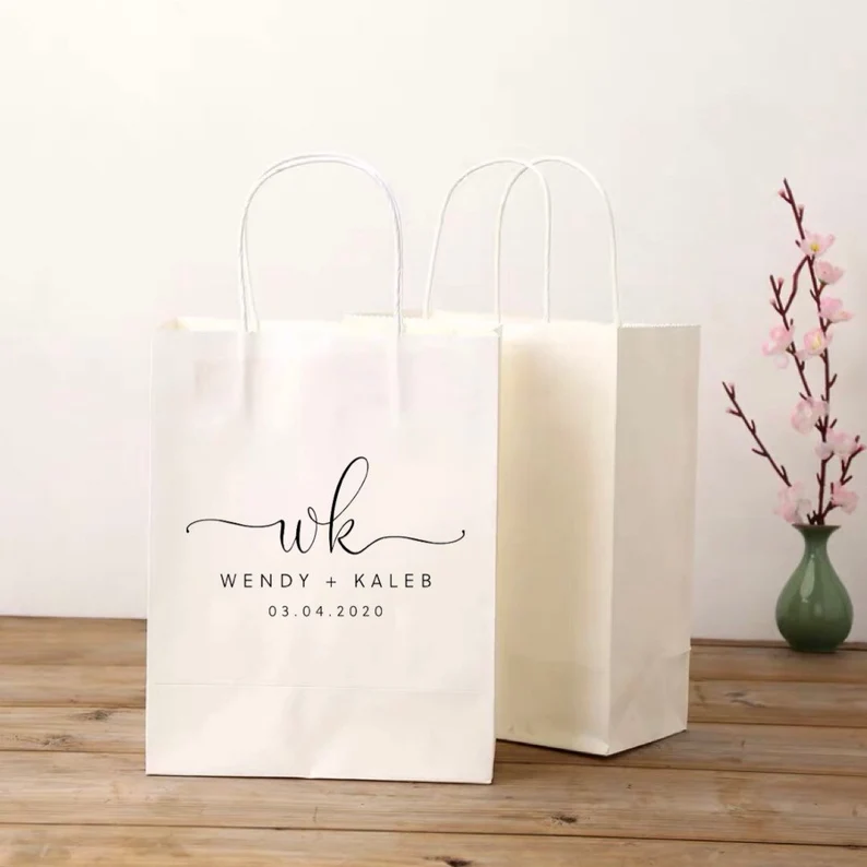 Personalized paper gift bags sale